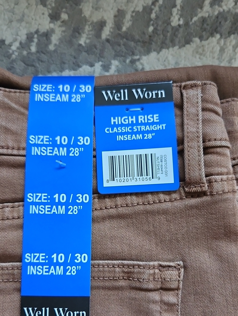 NEW! Well Worn Brown High Rise Classic Straight Jeans Multiple Sizes - Picture 9 of 11